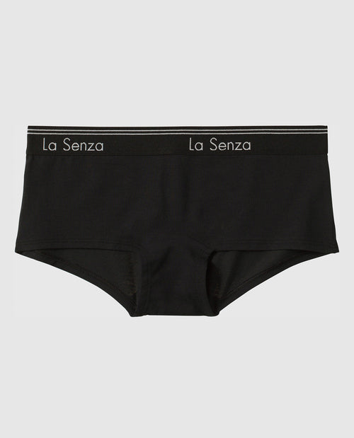 Boyshort Panty in Smoulder Black