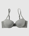 Lightly Lined Demi Bra in Chill Grey Heather