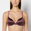 Comfort Lightly Lined Demi Bra in Plum Wine