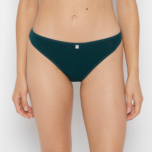 Bikini Panty in Emerald Green Heather