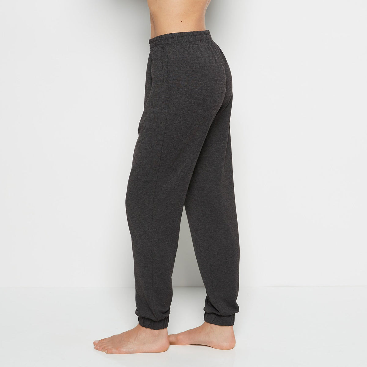 French Terry Sleep Pant in Charcoal Heather