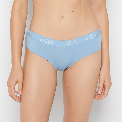 Art Deco Logo Hipster Panty in Glacier Lake