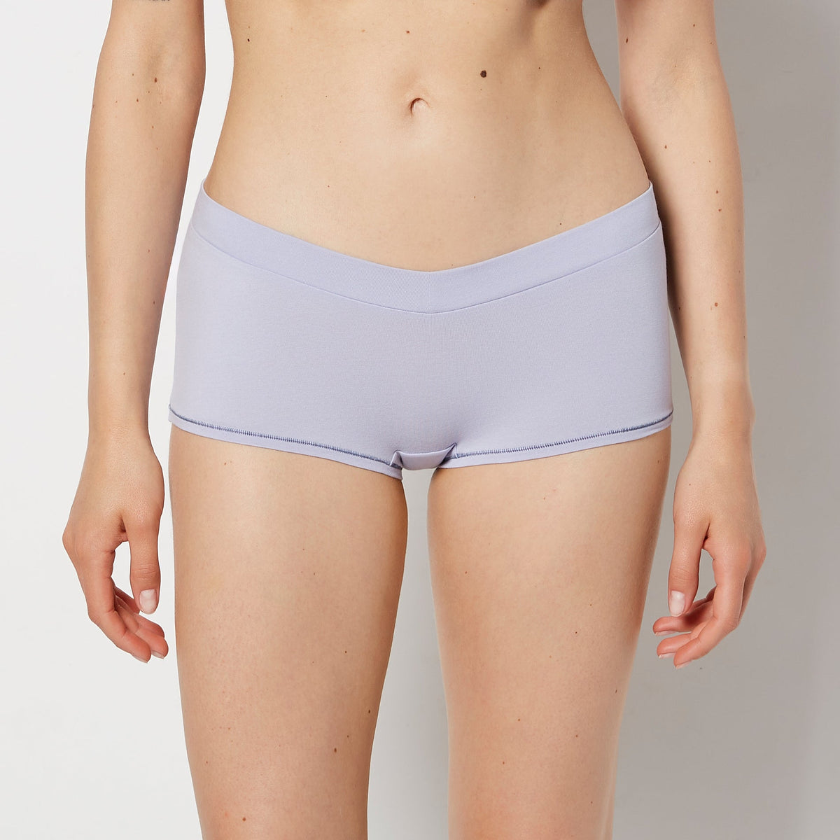 Boyshort Wide Waist Cotton Panty in Cosmic Sky